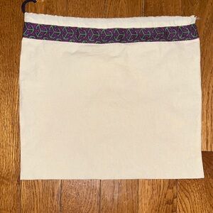 Tory Burch Cream and Purple Bag